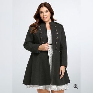 Torrid Long Military Coat
